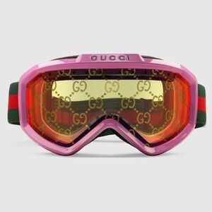 GUCCI SKI/ SNOWBOARDING GOGGLES NWT PINK/ ORANGE